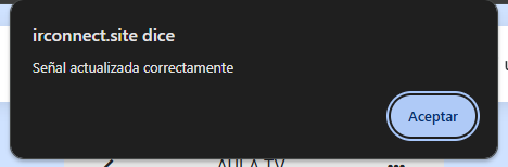 Mensaje de exito